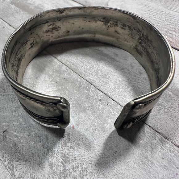 Tiger's Eye Turquenite cuff bracelet Tibetan Silver Nepalese Unisex - Picture 5 of 7